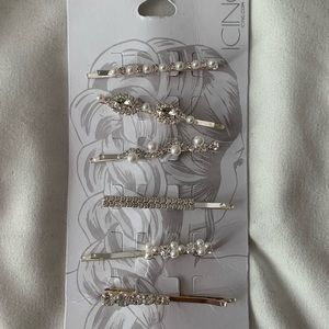 Sparkly Silver Bobby Pins